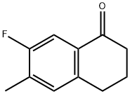 7-氟-6-甲基-1-四氢萘酮 结构式