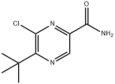 5-(tert-Butyl)-6-chloropyrazine-2-carboxaMide 化学構造式
