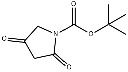 tert-butyl 2,4-dioxopyrrolidine-1-carboxylate Structure