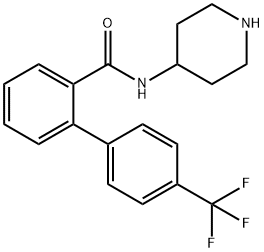 N-(piperidin-4-yl)-4'-(trifluoromethyl)-[1,1'-biphenyl]-2-carboxamide Struktur