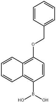 1-benzyloxynaphthalene-4-boronic acid Structure