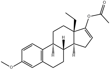 (13S)-Ethyl-3-Methoxygona-1,3,5(10),16-tetraen-17-ol Acetate Structure