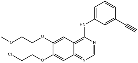 Erlotinib impurity A 化学構造式