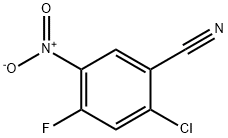 2-Chloro-4-fluoro-5-nitrobenzonitrile Struktur