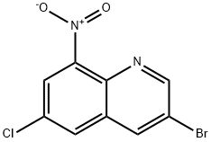 3-溴-6-氯-8-硝基喹啉, 183543-61-5, 结构式