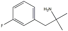 1-(3-氟苯基)-2-甲基丙-2-胺, 1840-78-4, 结构式