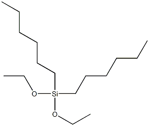 Di-n-hexyldiethoxysilan Structure