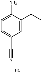 4-Cyano-2-isopropylaniline hydrochloride Structure