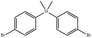 二(对溴苯基)二甲基硅烷,18419-48-2,结构式