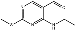 4-乙胺基-2-甲硫基-5-醛基嘧啶,185040-35-1,结构式