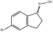 5-ブロモ-1-インダノンオキシム 化学構造式