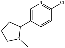 2-Chloro-5-(1-Methyl-2-pyrrolidinyl)pyridine Struktur