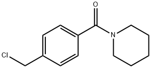 (4-(chloroMethyl)phenyl)(piperidin-1-yl)Methanone, 185743-00-4, 结构式
