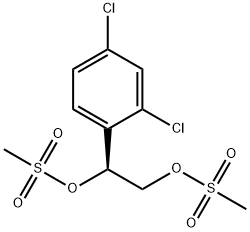 (S)-1-(2,4-二氯苯基)-1,2-乙二醇二甲烷磺酸酯,187164-22-3,结构式