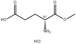 D-谷氨酸甲酯盐酸盐 结构式