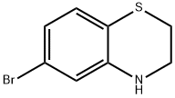 6-ブロモ-3,4-ジヒドロ-2H-1,4-ベンゾチアジン 化学構造式