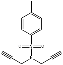 N,N-ジプロパルギル-p-トルエンスルホンアミド 化学構造式