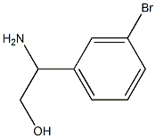 2-氨基-2-(3-溴苯基)乙醇,188586-75-6,结构式