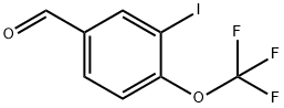 3-Iodo-4-(trifluoroMethoxy)benzaldehyde, 97% Structure