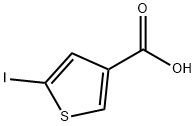 5-Iodo-thiophene-3-carboxylic acid Struktur