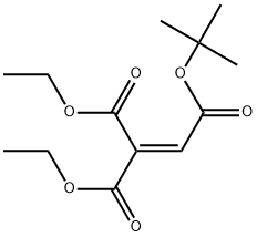2-tert-butyl 1,1-diethyl ethene-1,1,2-tricarboxylate Structure