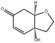 3,3a,7,7aα-Tetrahydro-3aα-hydroxy-2H-6-benzofuranone Struktur