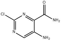 5-氨基-2-氯嘧啶-4-酰胺, 189747-29-3, 结构式