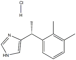 4-[(1R)-1-(2,3-Dimethylphenyl)ethyl]-1H-imidazole monohydrochloride 化学構造式