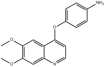 4-[(6,7-二甲氧基喹啉-4-基)氧基]苯胺,190728-25-7,结构式