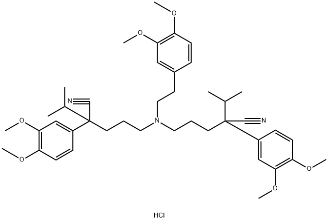 VERAPAMIL RELATED COMPOUND D (50 MG) (5,5'-[[2-(3,4)DIMETHOXYPHENYL)ETHYL]IMINO]BIS[2-(3,4-DIMETHOXYPHENYL)-2-(1-METHYLETHYL)PENTANENI-TRILE] HYDROCHLORIDE)|维拉帕米杂质D