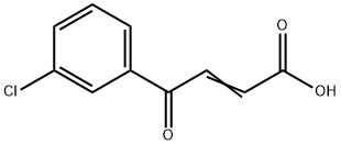 4-(3-Chlorophenyl)-4-oxo-2-butenoic Acid Structure