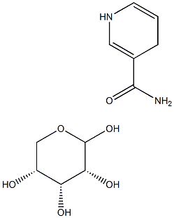 1-((2R,3R,4S,5R)-3,4-二羟基-5-(羟甲基)四氢呋喃-2-基)-1,4-二氢吡啶-3-甲酰胺,19132-12-8,结构式