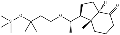 (1S,3aR,7aR)-Octahydro-7a-Methyl-1-((1S)-1-(3-Methyl-3-((triMethylsilyl)oxy)butoxy)ethyl)-4H-Inden-4-one Structure