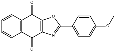 2-(4-Methoxyphenyl)naphtho[2,3-d]oxazole-4,9-dione Struktur