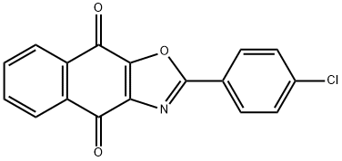 2-(4-Chlorophenyl)naphtho[2,3-d]oxazole-4,9-dione 化学構造式