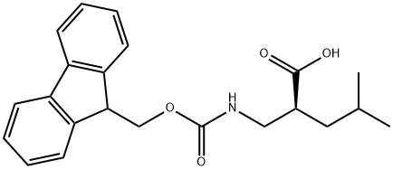 (S)-Fmoc-beta2-homoleucine Structure