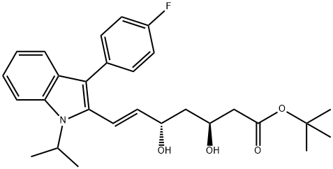 (3S,5S,6E)-O-tert-Butyl Fluvastatin, 194935-00-7, 结构式