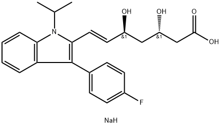 (3S,5S)-Fluvastatin Sodium Salt Structure