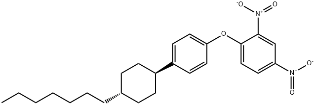 4-(4-庚基环己基)苯-2,4-二硝基苯醚 结构式