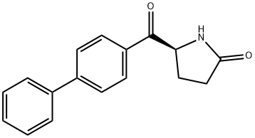 (S)-5-[(Biphenyl-4-yl)carbonyl]pyrrolidin-2-one Structure