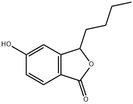 3-丁基-5-羟基-1(3H)-异苯并呋喃酮 结构式