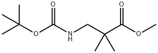 Methyl 3-((tert-butoxycarbonyl)aMino)-2,2-diMethylpropanoate Struktur