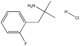 1-(2-氟苯基)-2-甲基丙-2-胺盐酸盐,1957-24-0,结构式
