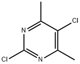 2,5-ジクロロ-4,6-ジメチルピリミジン 化学構造式