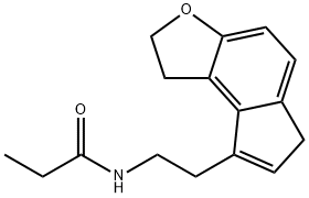 N-(2-(1,6-dihydro-2H-indeno[5,4-b]furan-8-yl)ethyl)propionamide Struktur