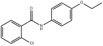 2-Chloro-N-(4-ethoxyphenyl)benzaMide, 97% Structure