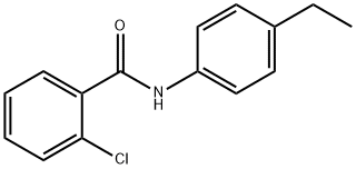 2-氯-N-(4-乙基苯基)苯甲酰胺, 196804-12-3, 结构式