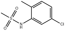N-(5-chloro-2-methylphenyl)methanesulfonamide 化学構造式