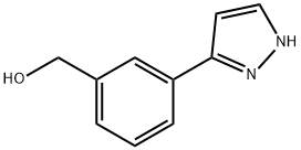 (3-(1H-ピラゾール-3-イル)フェニル)メタノール 化学構造式