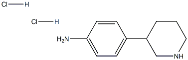 4-(3-ピペリジル)アニリン二塩酸塩 化学構造式